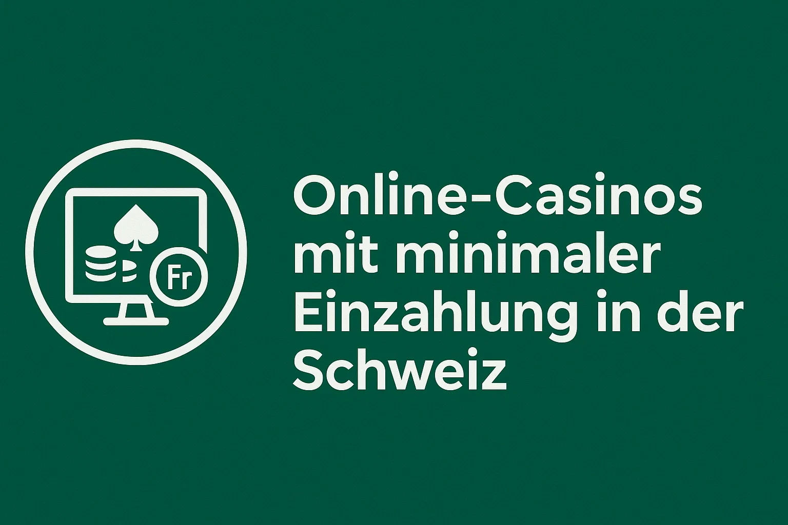Online-Casinos mit minimaler Einzahlung in der Schweiz